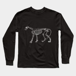 Cat Skeleton Long Sleeve T-Shirt